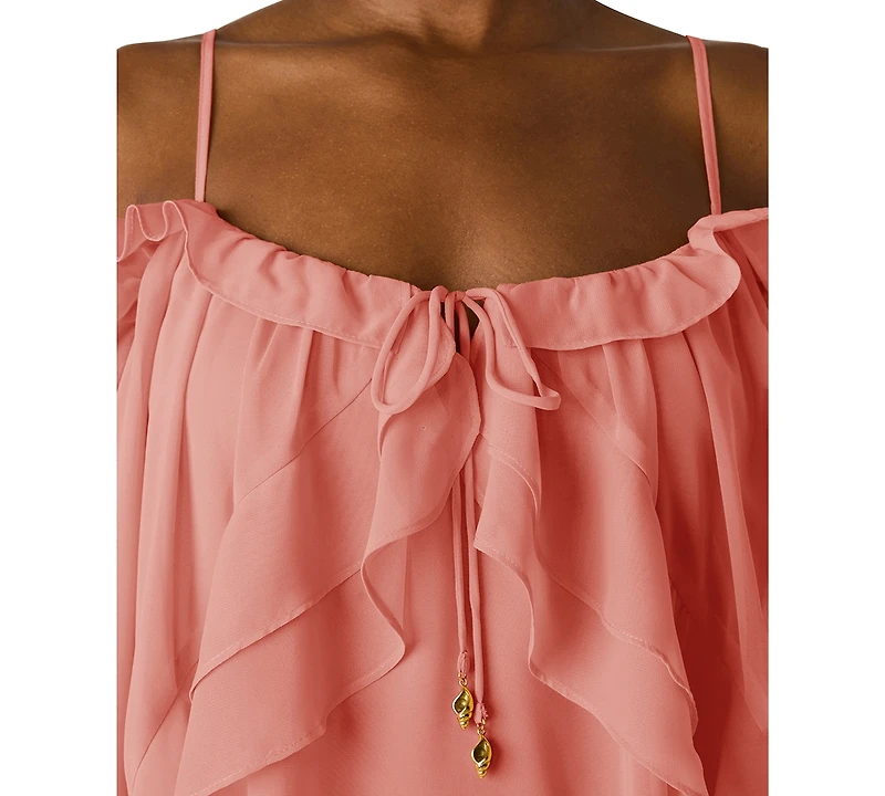 Steve Madden Women's Square Neck High-Low Dress