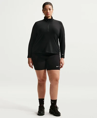 Nike Plus Chill Knit Quarter-Zip Long-Sleeve Top
