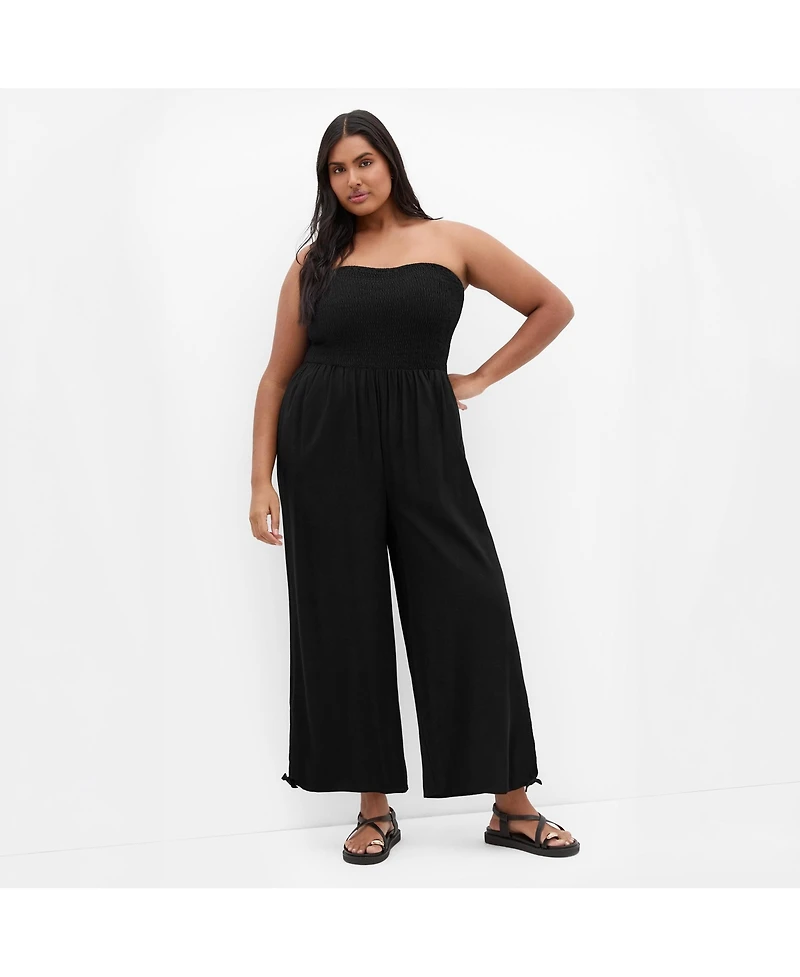 City Chic Women's Ally Strapless Jumpsuit