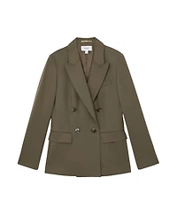 Reiss Women's Wool-Blend Double-Breasted Suit Blazer