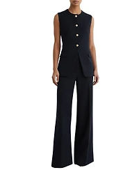 Reiss Women's Button-Through Longline Waistcoat