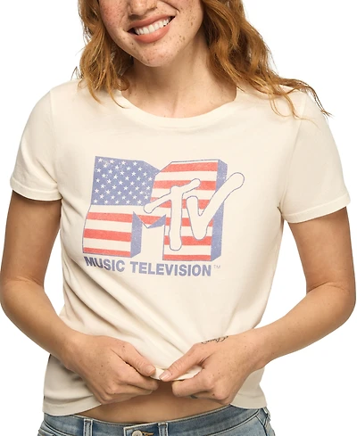 Lucky Brand Women's Mtv Americana Crewneck Graphic T-Shirt