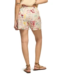 Lucky Brand Women's The Beach Printed Pull-On Shorts