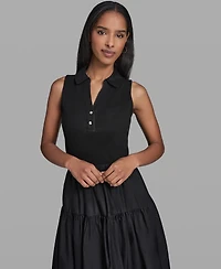 Karl Lagerfeld Paris Women's Collared Tank Dress