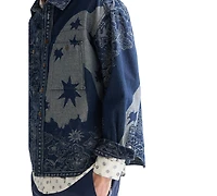 Scotch & Soda Men's Long-Sleeve Jacquard Overshirt
