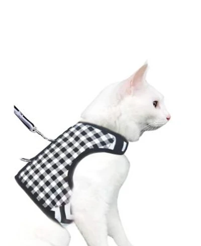 Aronkl Escape Proof Cat Harness Leash Set Breathable Mesh Adjustable Padded Vest For Walking