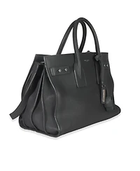 Pre-Owned Saint Laurent Grey Grained Calfskin Small Souple Sac De Jour