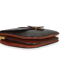 Pre-Owned Saint Laurent Brown Canvas Le Monogramme Small Sac Besace Shoulder Bag