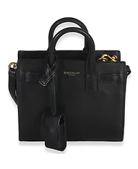 Pre-Owned Saint Laurent Black Smooth Calfskin Toy Sac Du Jour