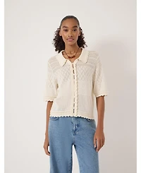 Hush Women's Pointelle Cotton Cardigan