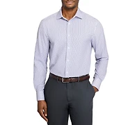 ConStruct Men's Triangle Print Spread Collar Dress Shirt