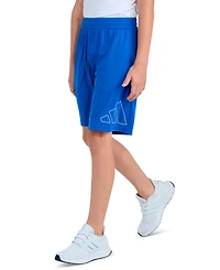 adidas Boys 8-20 Elastic Waistband Essentials Big Logo Shorts