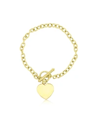 The Lovery 14K Gold-Plated Sterling Silver Heart Toggle Bracelet