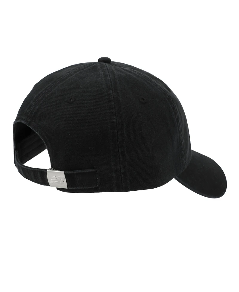 New Balance Men's Panel Stacked Logo Adult Black Hat