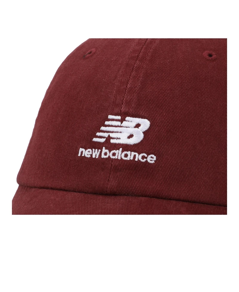 New Balance Men's Panel Stacked Logo Adult Black Hat