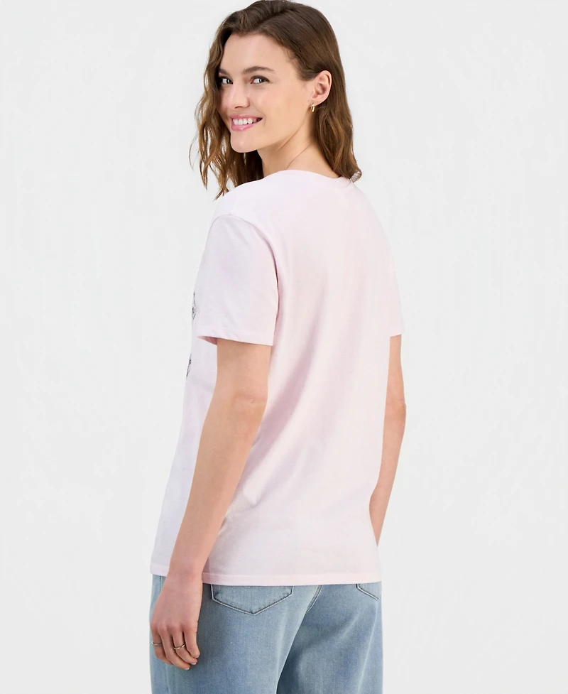 Self Esteem Juniors' La Palm Trees Graphic-Print Tee