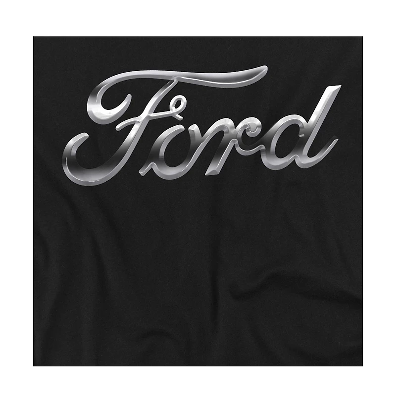 Logovision Men's Ford Chrome Logo T-Shirt