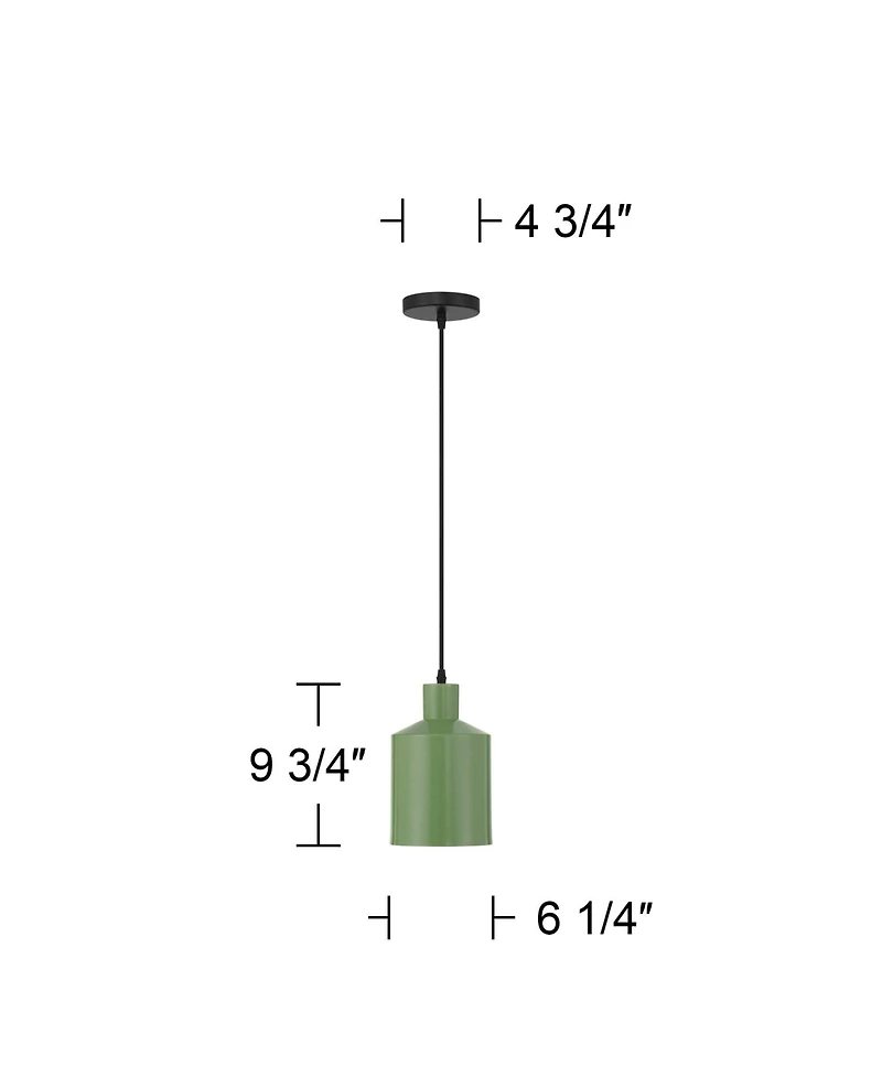 Possini Euro Design Possini Euro Gotch 6 1/4" Wide Green Mini Pendant Light