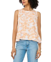 Vince Camuto Women's Peplum Crewneck Top