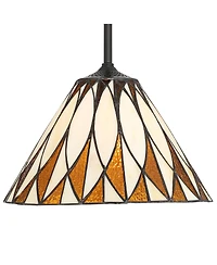 Robert Louis Tiffany Arla 12" Wide Art Glass Mini Pendant Light