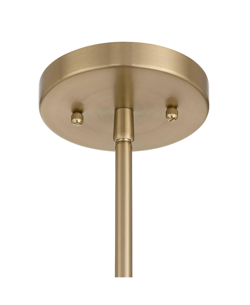 Possini Euro Design Possini Euro Soresi 10"W Satin Brass and Piastra Glass Mini Pendant