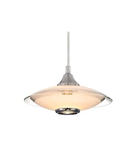 Possini Euro Design Possini Euro Saucer 8"W Nickel and Glass Led Mini Pendant Set of 3