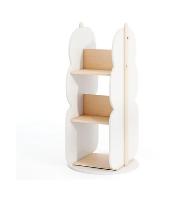 Gouun 360 Kid's Rotating Bookshelf Toy Storage Organizer with 5 Shelves