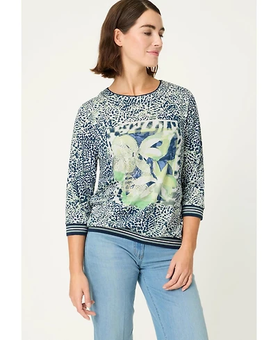 Olsen Women's Animal Placement Print T-Shirt