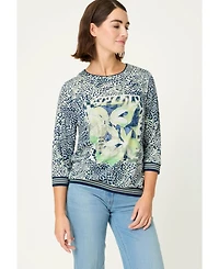 Olsen Women's Animal Placement Print T-Shirt