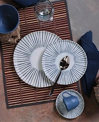 Porto Brasil Elemento Stoneware Dessert Plates, Set of 6