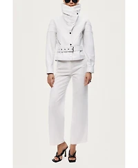 Nocturne Women's High-Neck Belted Jacket