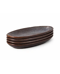 Porto Brasil Stoneware Large Deep Oval Platters, Set of 4