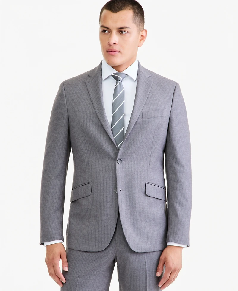Kenneth Cole Reaction Men's 3-Piece Slim Fit Techni-Cole Suit