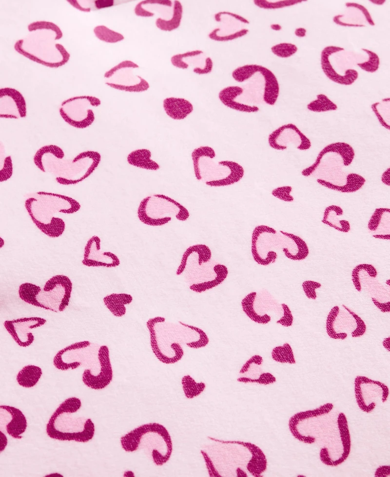 Juicy Couture Plush Reversible Leopard Hearts 4-Pc. Comforter Set, King