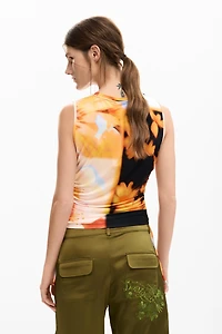 Desigual Women's T-shirt arty flowers