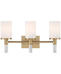 Possini Euro Design Lucius High Modern 3 Light Bathroom Vanity Wall Lamp Light Fixture Mount Hardwired Soft