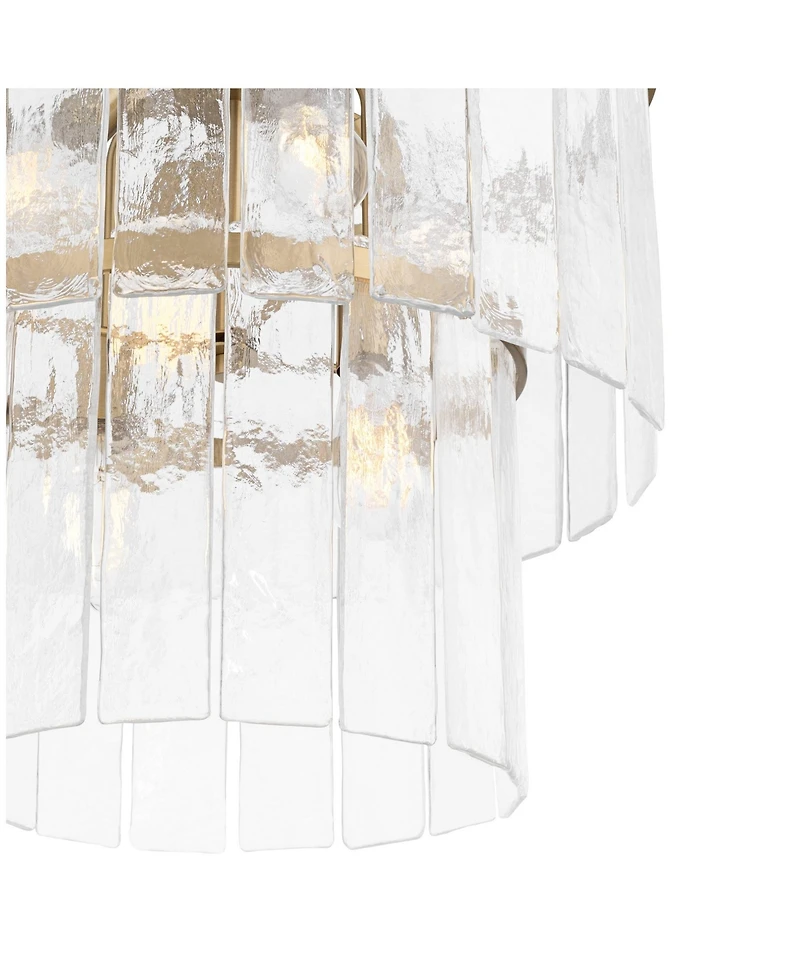 Possini Euro Design Soresi Satin Glass 6-Light Pendant