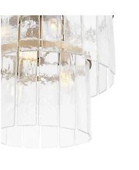 Possini Euro Design Soresi Satin Glass 6-Light Pendant