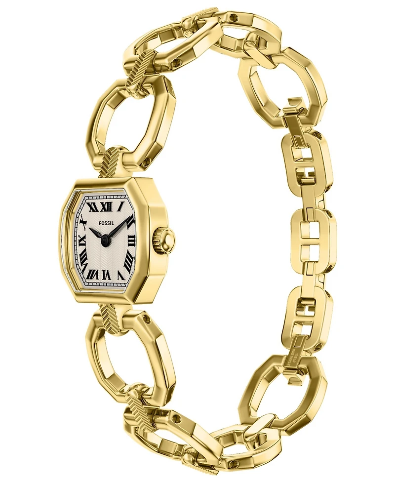 Fossil Women's Harlow Mini Two-Hand Gold-Tone Stainless Steel Watch, 20mm