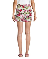 Lands' End Women's Linen Above the Knee Skort