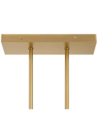 Possini Euro Design Possini Euro Villani 38 1/2"W Soft Linear 5-Light Led Chandelier