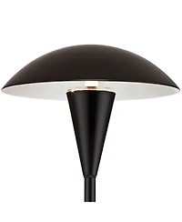 John Timberland Grant High Mid Century Modern Outdoor Landscape Mushroom Path Lights Porch House Set of 2 Led Bulb Metal