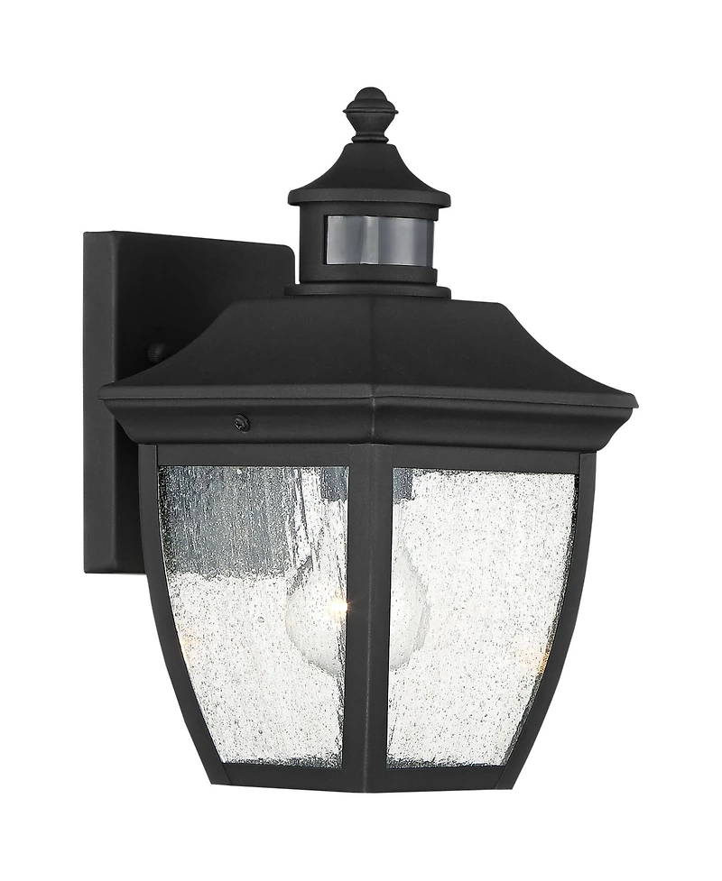 John Timberland Beaufort Vintage Outdoor Wall Light Fixtures Set of 2 Motion Sensor Dusk to Dawn Clear Seedy Glass for Exterior