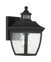 John Timberland Beaufort Vintage Outdoor Wall Light Fixtures Set of 2 Motion Sensor Dusk to Dawn Clear Seedy Glass for Exterior