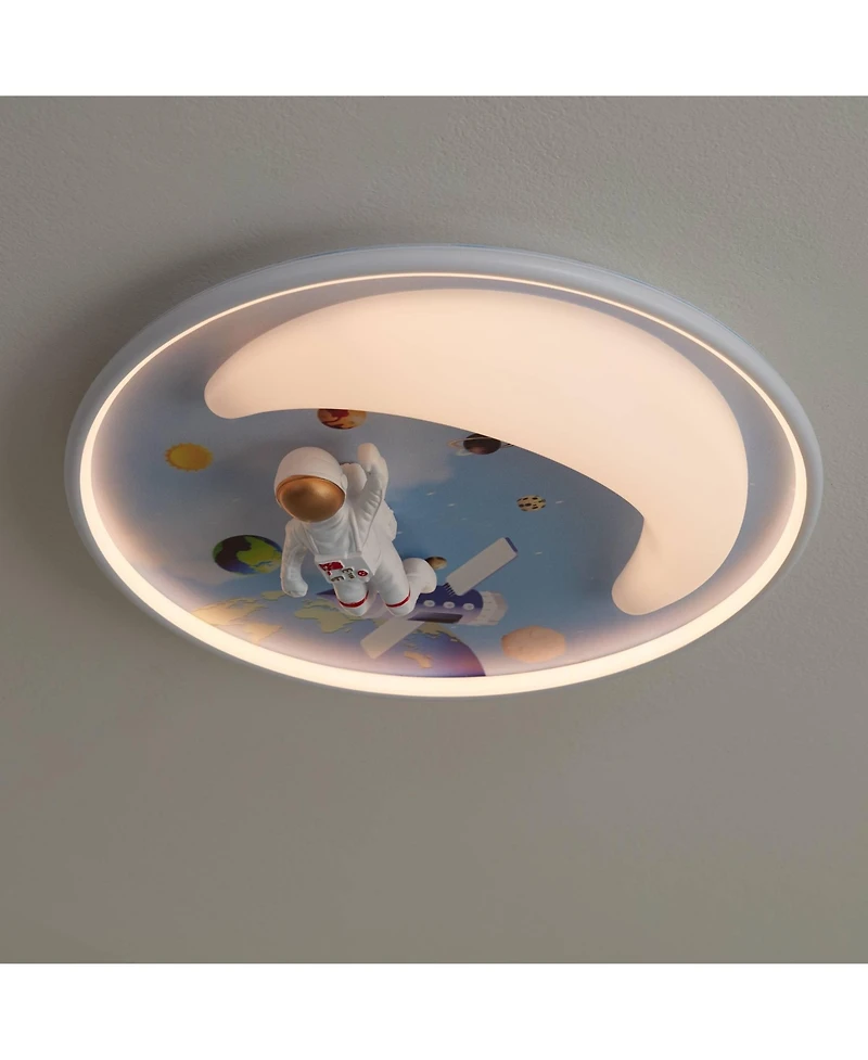 360 Lighting Apollo 18 1/2" Wide Moon Mission Led Ceiling Light