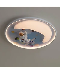 360 Lighting Apollo 18 1/2" Wide Moon Mission Led Ceiling Light