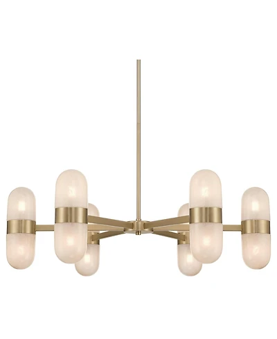 Possini Euro Design Possini Euro Reiter 32" Wide Matte Brass 12-Light Chandelier