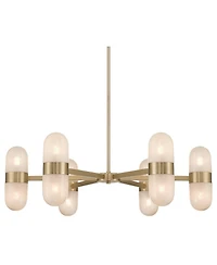 Possini Euro Design Possini Euro Reiter 32" Wide Matte Brass 12-Light Chandelier