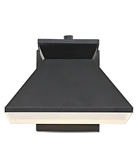 John Timberland Whatley Rustic Industrial Outdoor Wall Light Fixtures Set of 2 Metal Led 6 1/4" for Post Exterior Barn Deck House