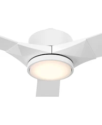 Casa Vieja 56" Kali Matte Led Damp Ceiling Fan with Remote